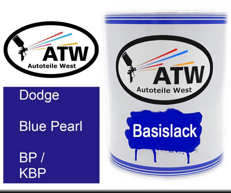 Dodge, Blue Pearl, BP / KBP: 1L Lackdose, von ATW Autoteile West.